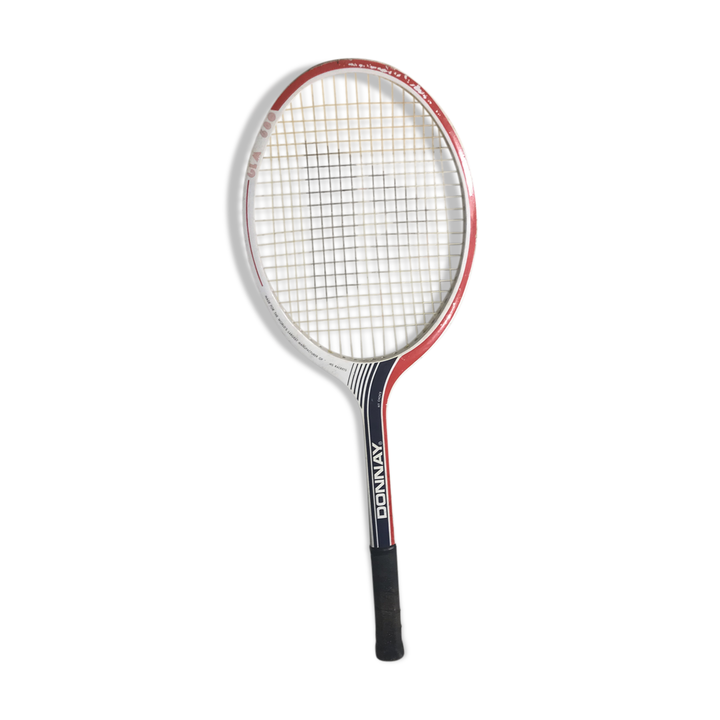 Racquet tennis old donnay glm 680 wood + leather + protection marco vintage