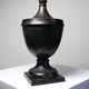 Covered cassolette in Empire style, patinated bronze, India, 1960s-1980s.
