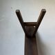 Small solid walnut farm bench, 1950s