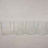 set of 4 whiskey glasses 1970