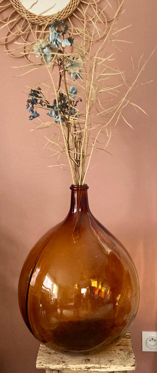 Amber demijohn 30L