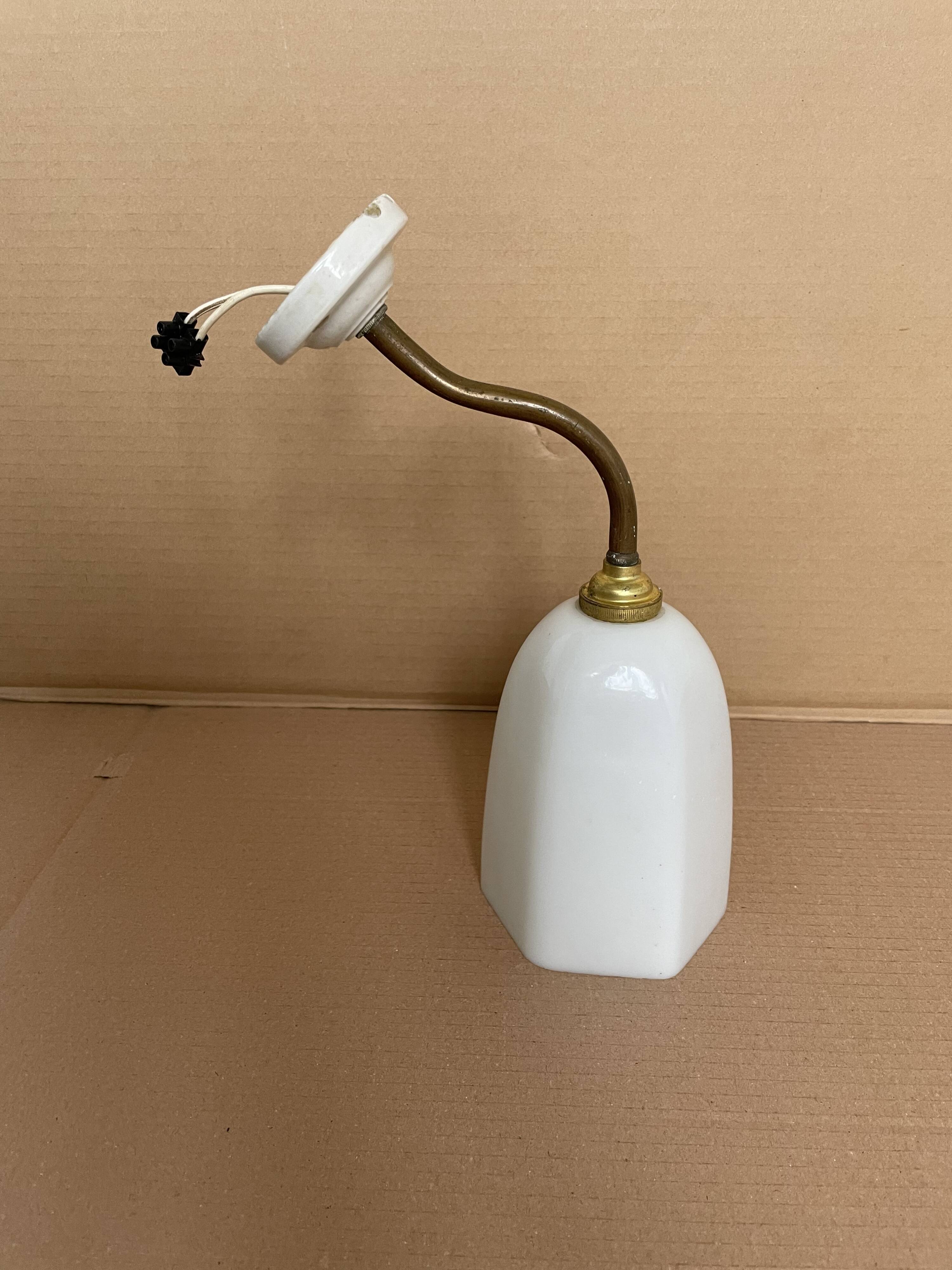 Antique Art Deco swan neck wall light