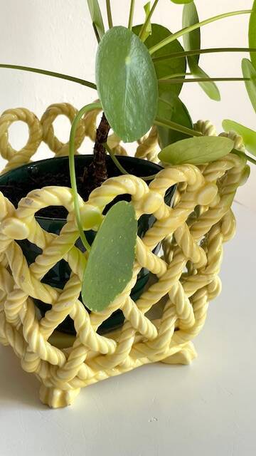 Vintage Braided Cache-Pot