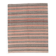 Tapis kilim turc saumon et marron 4x5, 134x164 cm