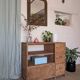 Old small workshop furniture made of wood.