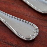 Christofle - Set of 2 fish knives, Rubans croisés model, in silver-plated metal
