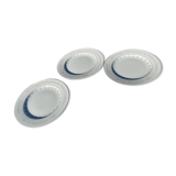 Set of Three Flat Plates of the XIth Congress of the Relais et Chateaux in Amsterdam 1985.