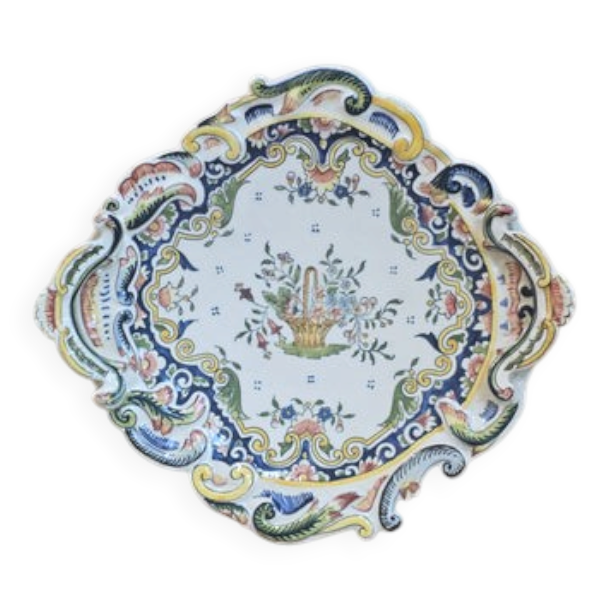 Desvres earthenware plate - Model 1709