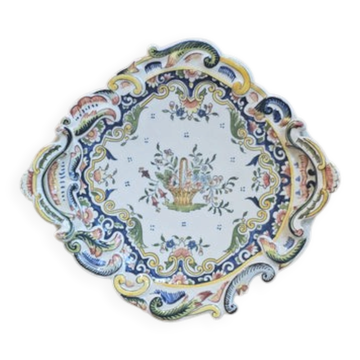 Desvres earthenware plate - Model 1709