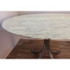 Vintage dining table in marble and steel 1970