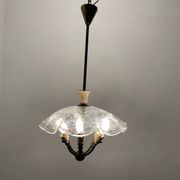 Suspension en verre de Murano des années 1950