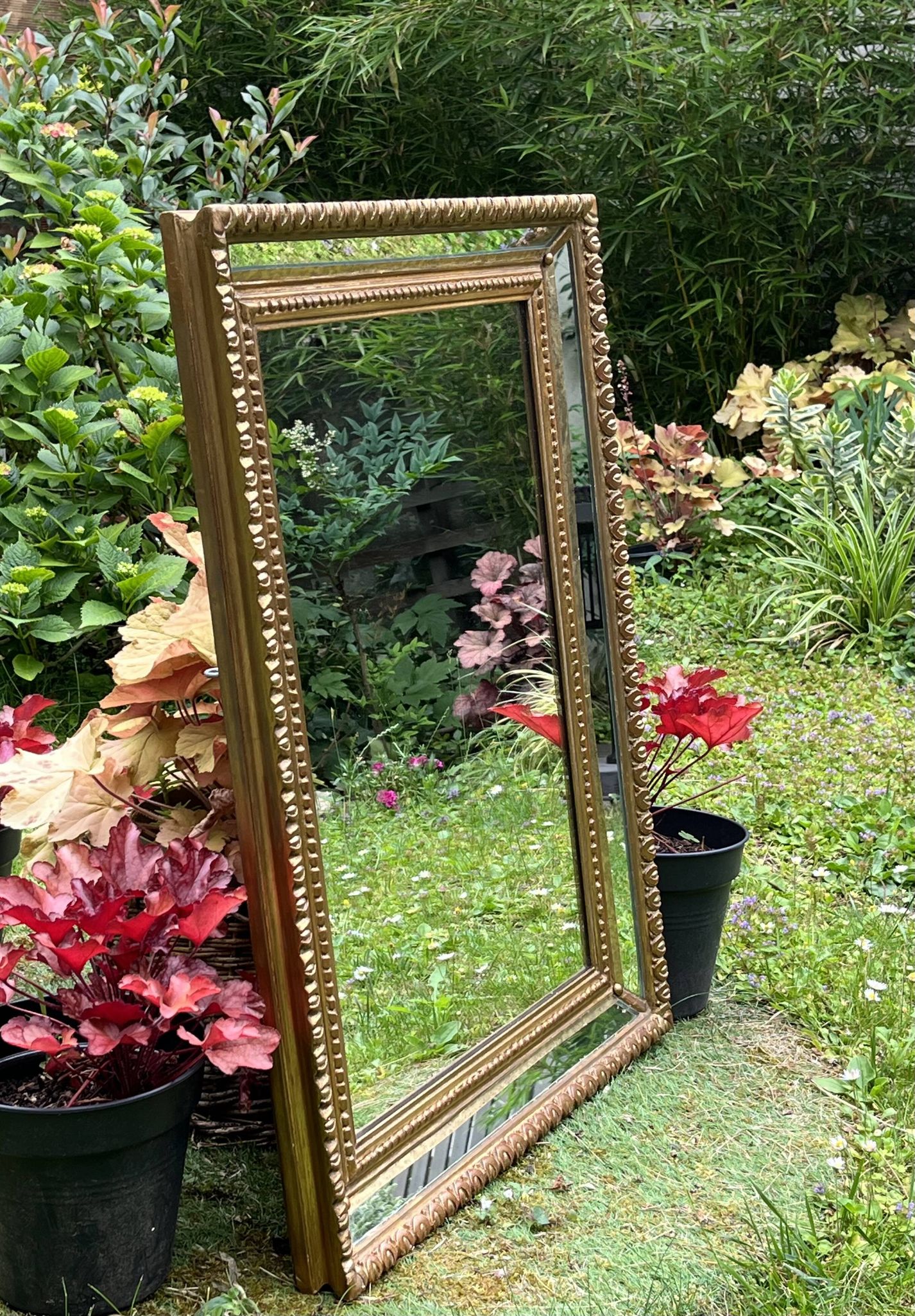 Glazing mirror - Gilded wood - Louis XVI style - Very good condition