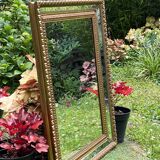 Miroir à parecloses - Bois doré - Style Louis XVI- Très bon état