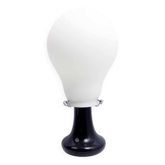 Lampe forme ampoule tout de verre 1980