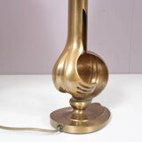 1970s pair of brass table lamps from France