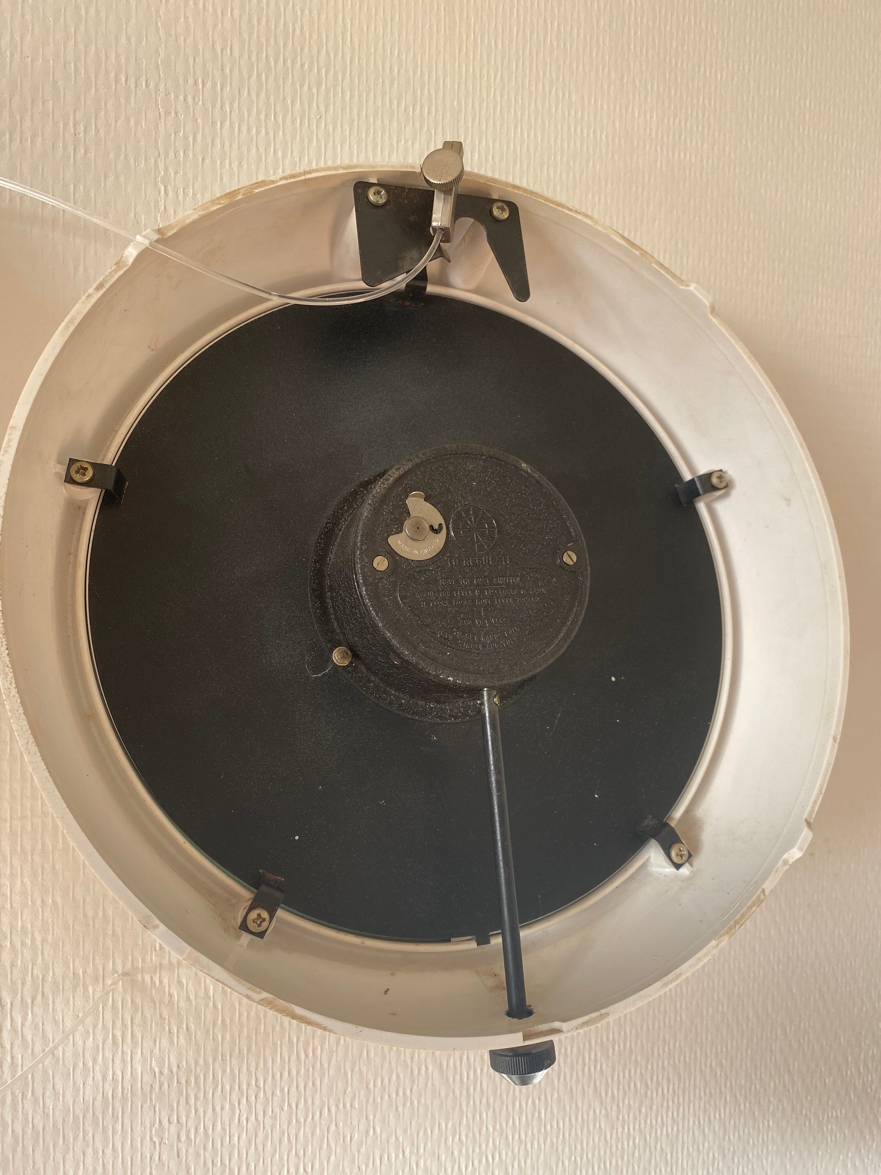 Vintage Bakelite Smiths 8 Day Wall Clock, 1940s