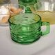 Set of 4 green Vereco coffee cups