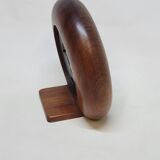 Jaz Quartz Alarm Clock In Wood And Gold Dial