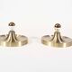 Pair of petite Honsel Disc sconces in champagne gold