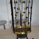 Metal, copper and brass Art Deco umbrella/plant stand.