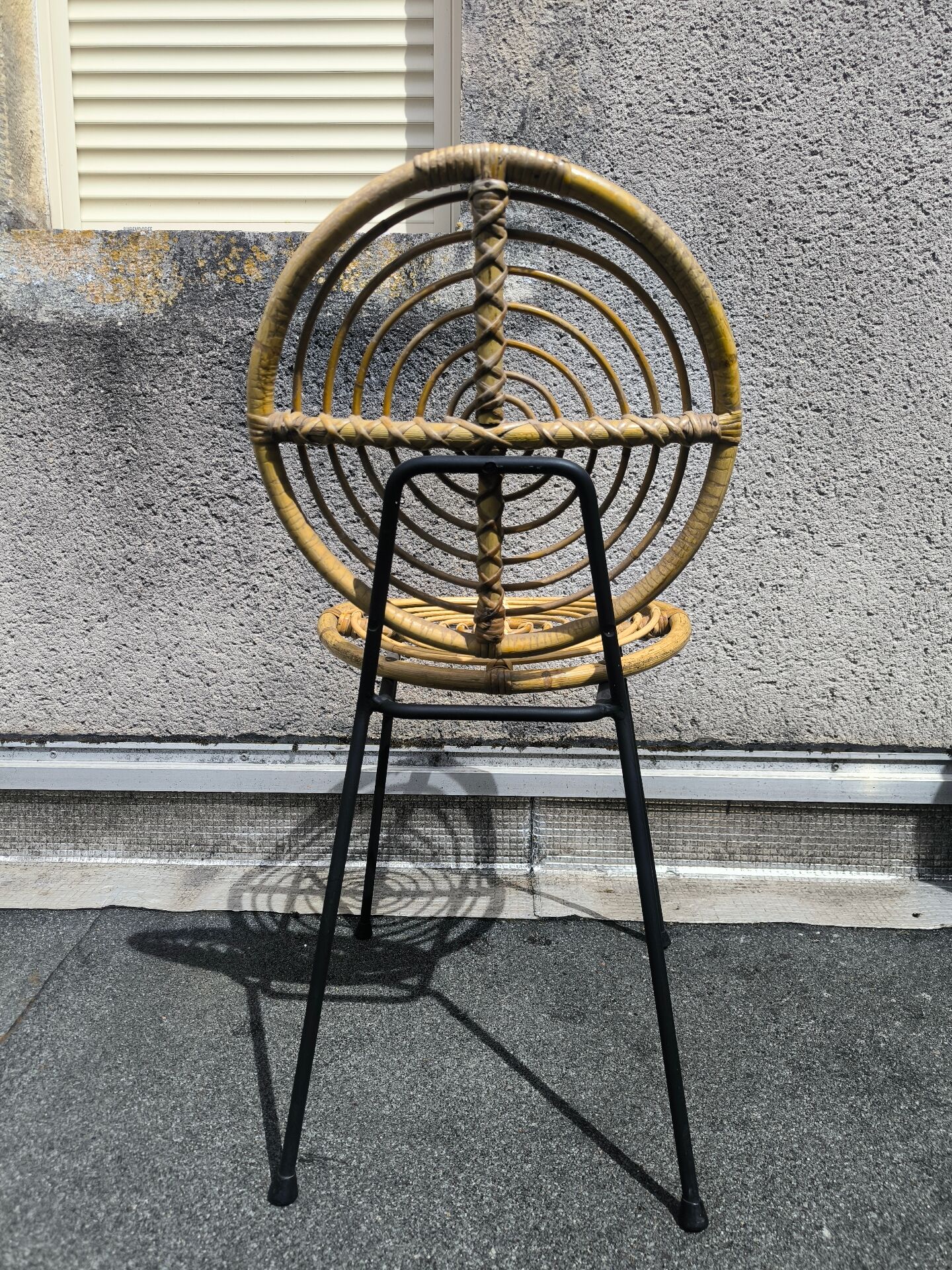 Set de 6 chaises en métal et rotin par michaël thonet