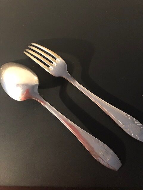 Art Deco orbrille christening cutlery 1925