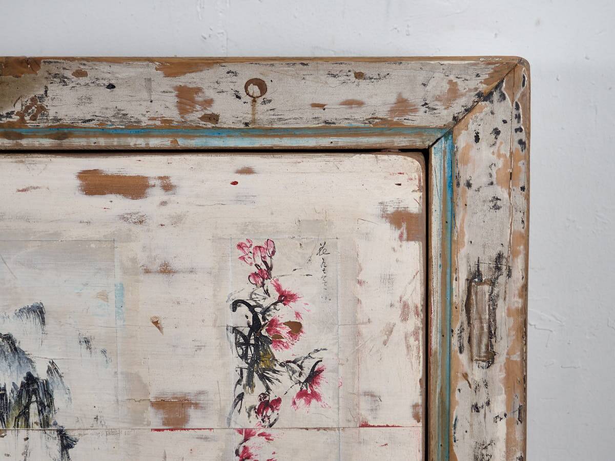 Antique white solid wood sideboard (circa 1920)