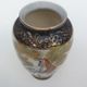 Small Japanese vase porcelain Satsuma couple of cranes