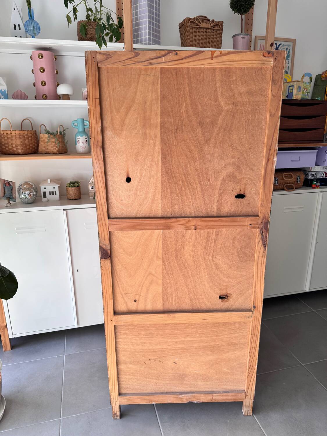 Vintage old pantry cupboard - jam cupboard - bonnetière - furniture