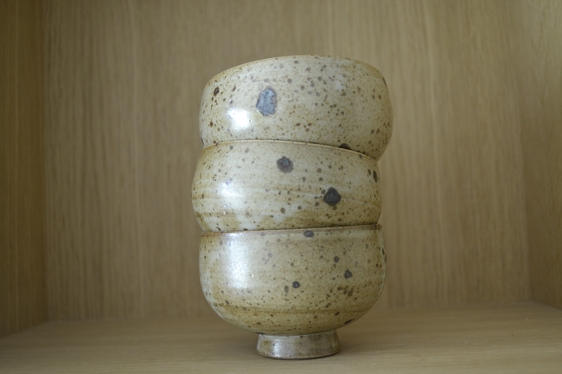 Speckled sandstone bowls