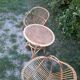Rattan and bamboo living room