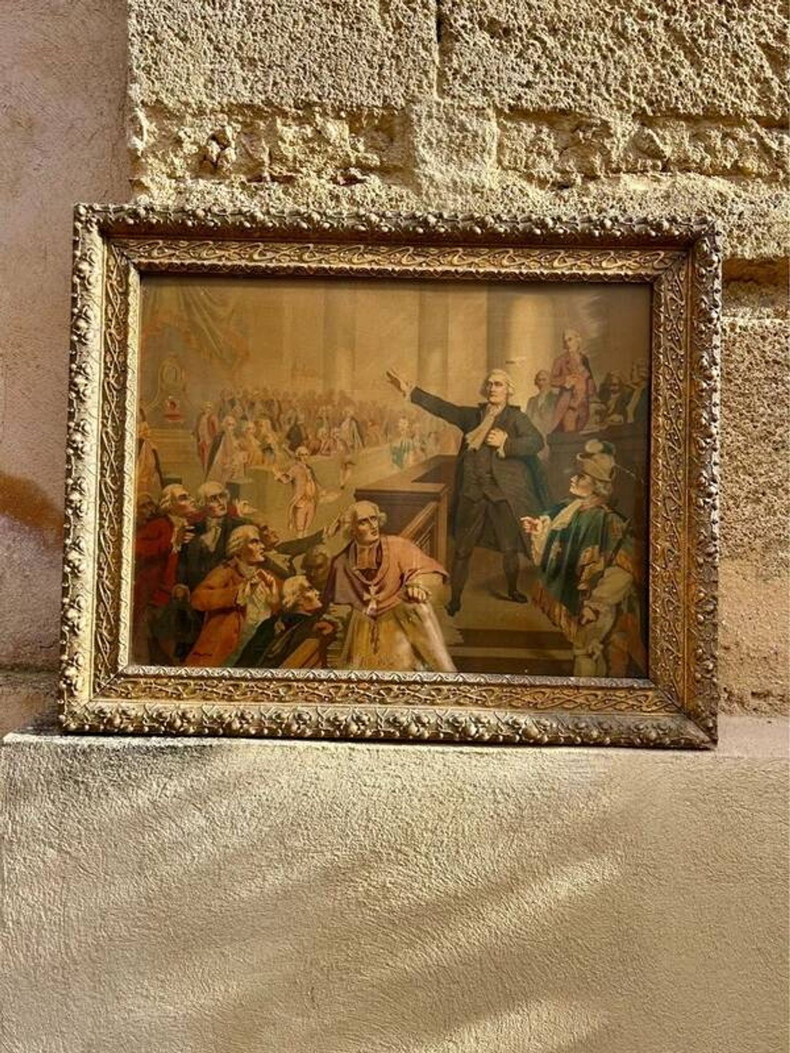 Reproduction encadrée "Le serment du jeu de Paume"