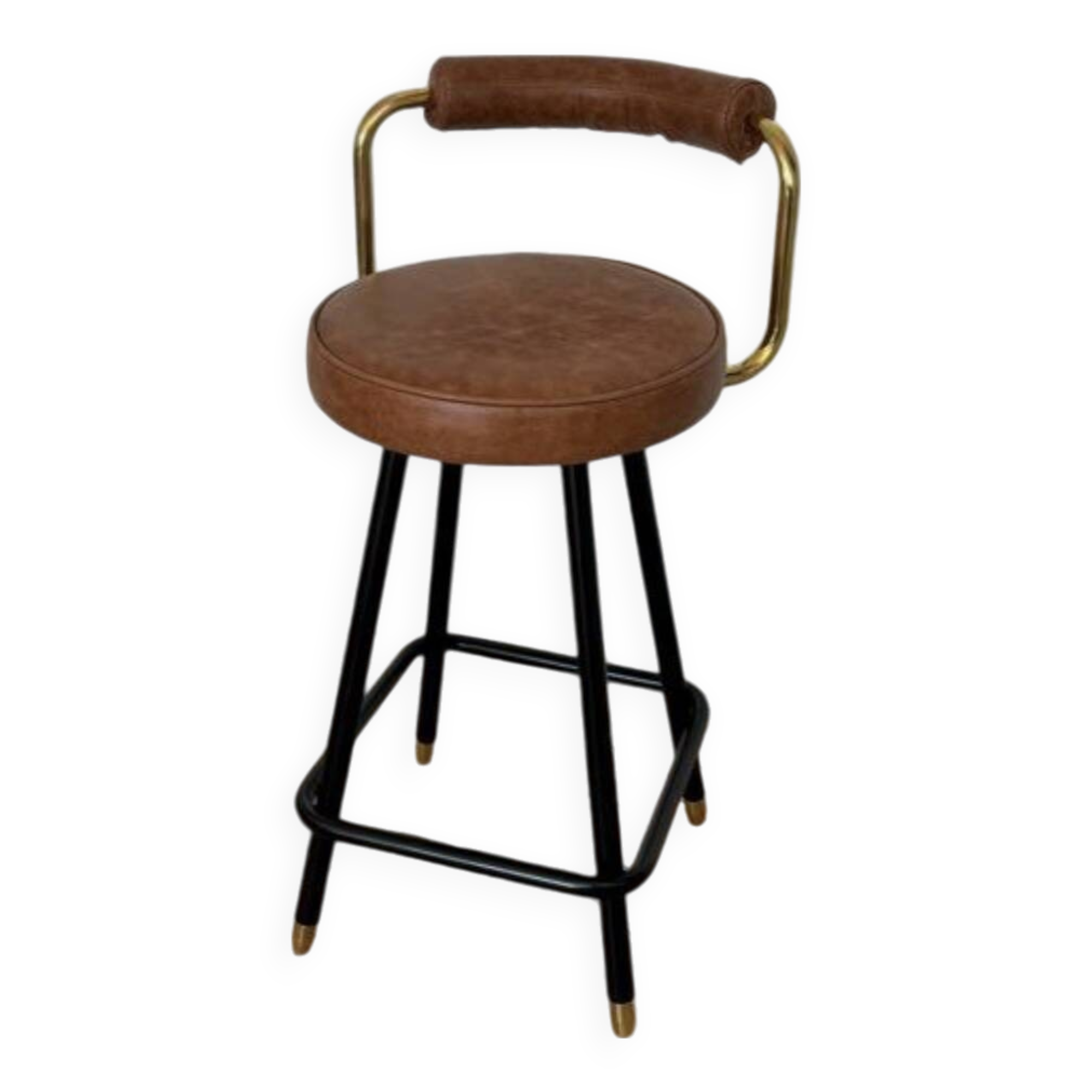 Leather armchair / bar stool