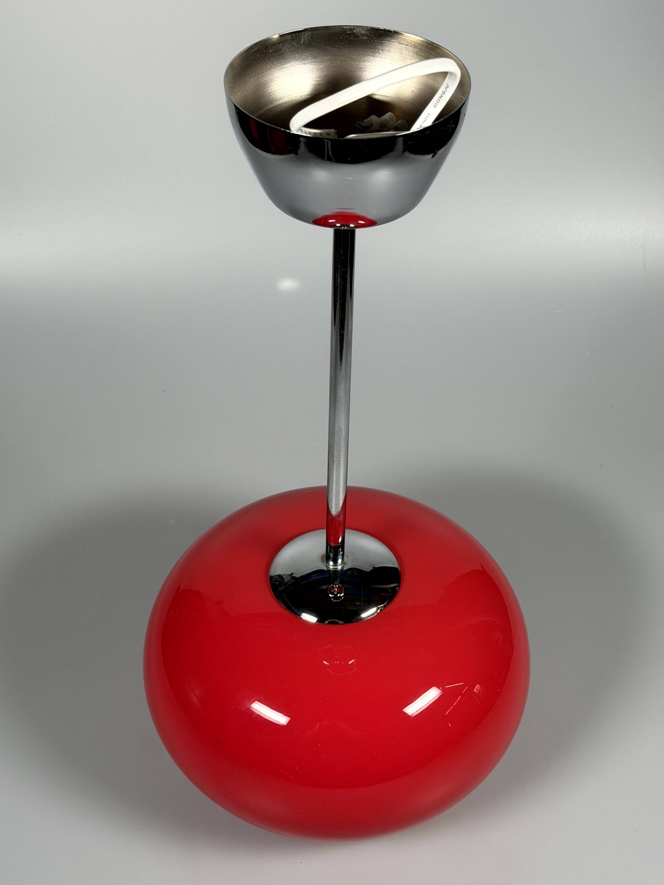 1960s 1970s Pendant Light Glass Ceiling Lamp Space Age Design