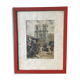 Ancient lithograph Notre-Dame de Paris signed Richard de la Broye
