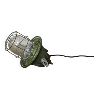 Lampe de bateau verte industriel rare unique