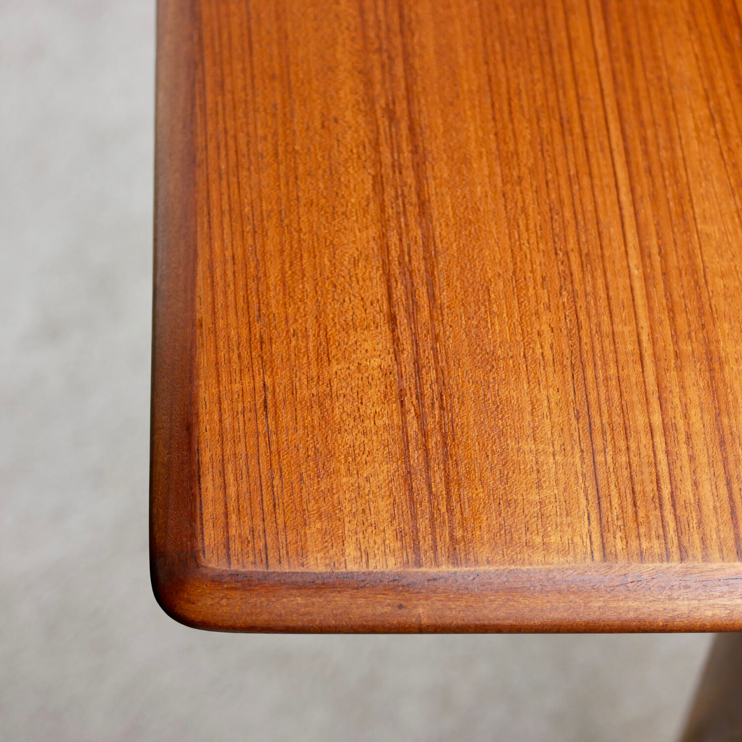 Scandinavian-style extendable teak table