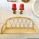 Rattan wall shelf