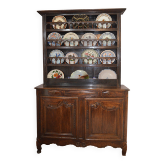 Antique dresser with plates
