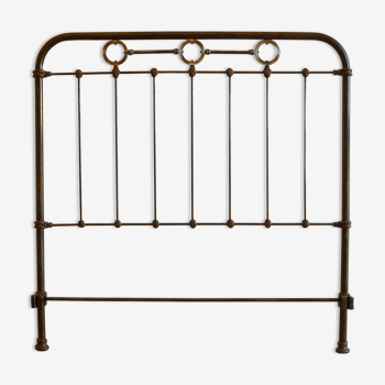 Iron and brass headboard