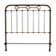 Iron and brass headboard