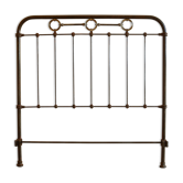 Iron and brass headboard