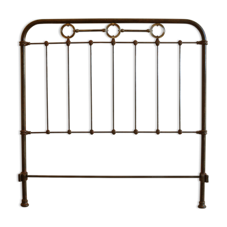 Iron and brass headboard