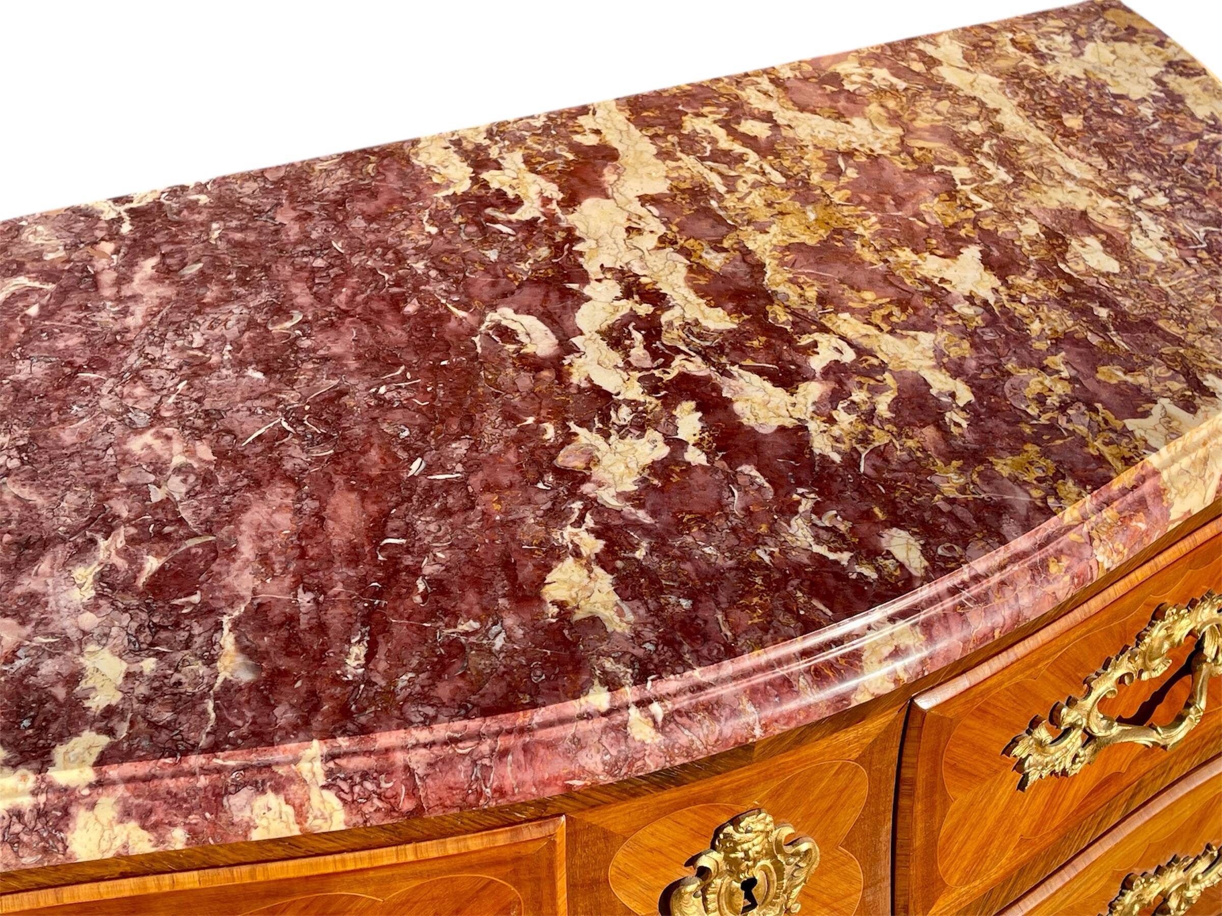 Louis XV Style Marquetry Commode
