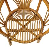 Vintage Rattan Chair Armchair Boho Design 70s