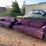 Set of 2 purple Cassina Nest sofas
