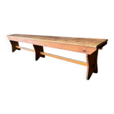 XL vintage wooden bench