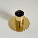 Pair of Goro gold wall or ceiling lights by Studio Mazza Gramigna Quattrifolio