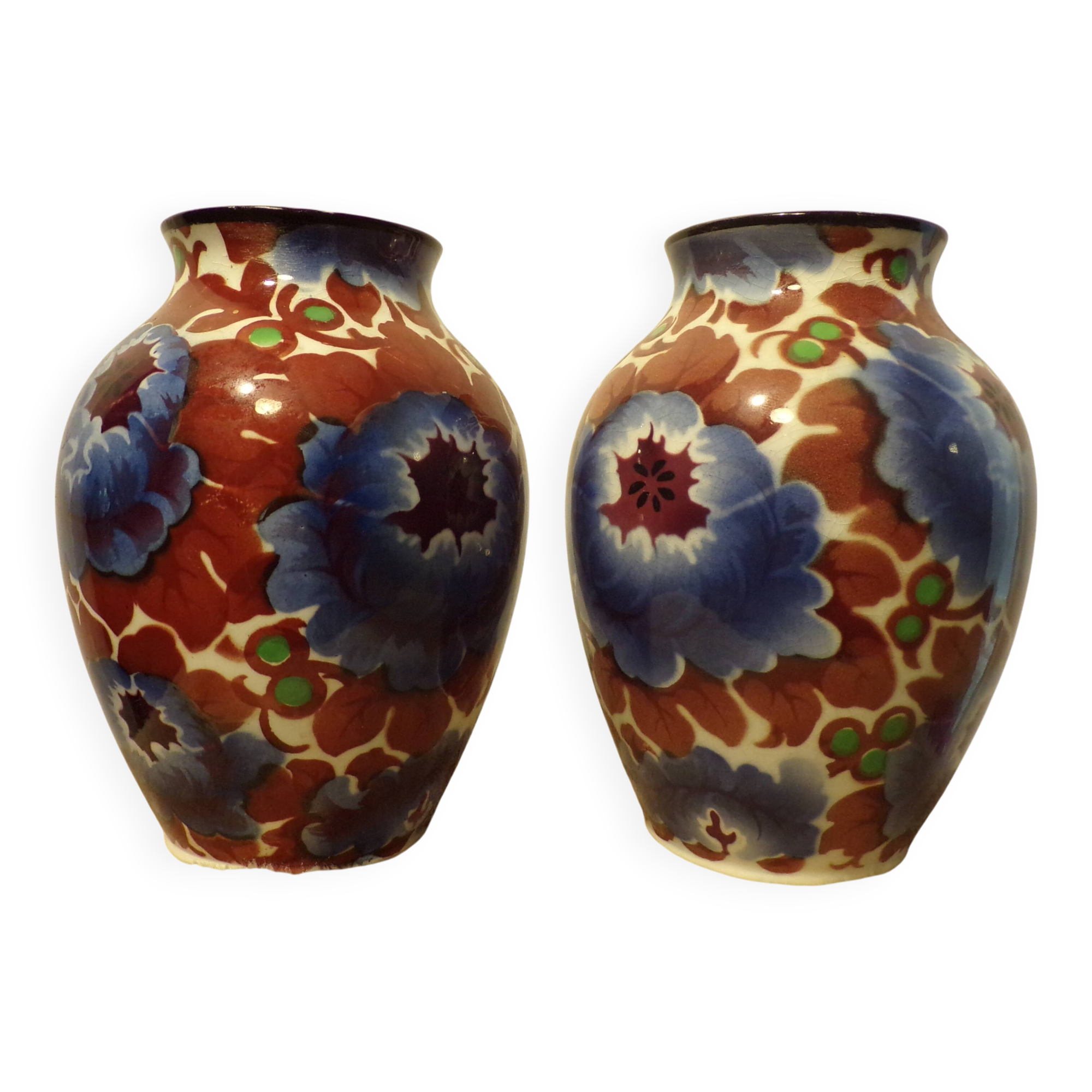 Pair of Vera vases by Villeroy & Boch