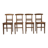 4 golden oak chairs